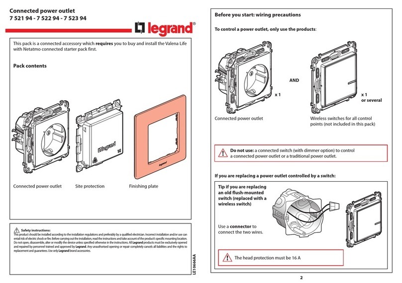 LEGRAND 7 521 94 User manual