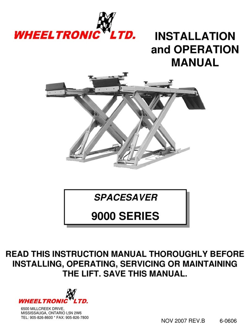 WHEELTRONIC SPACESAVER 9000 Series User manual