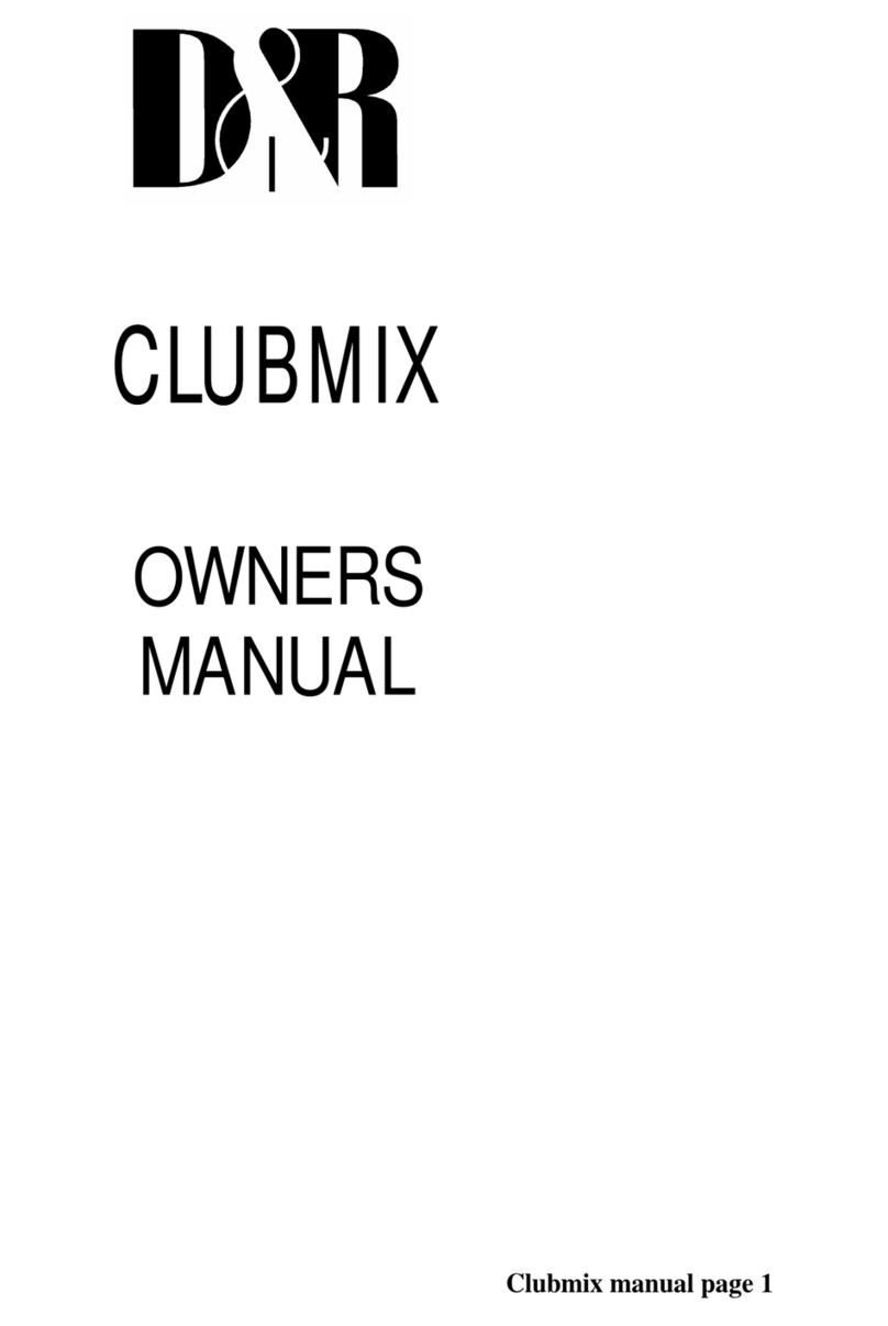 D&R ClubMix User manual