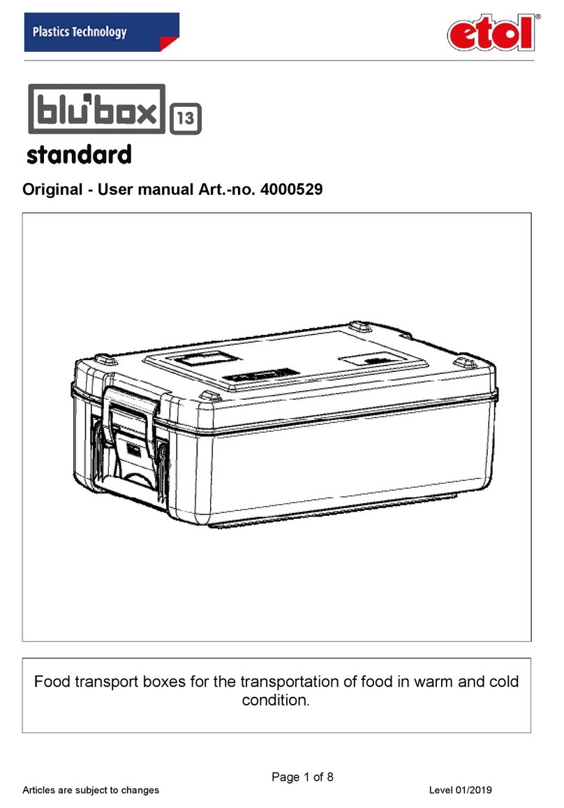 etol blu'box 13 standard Original user manual