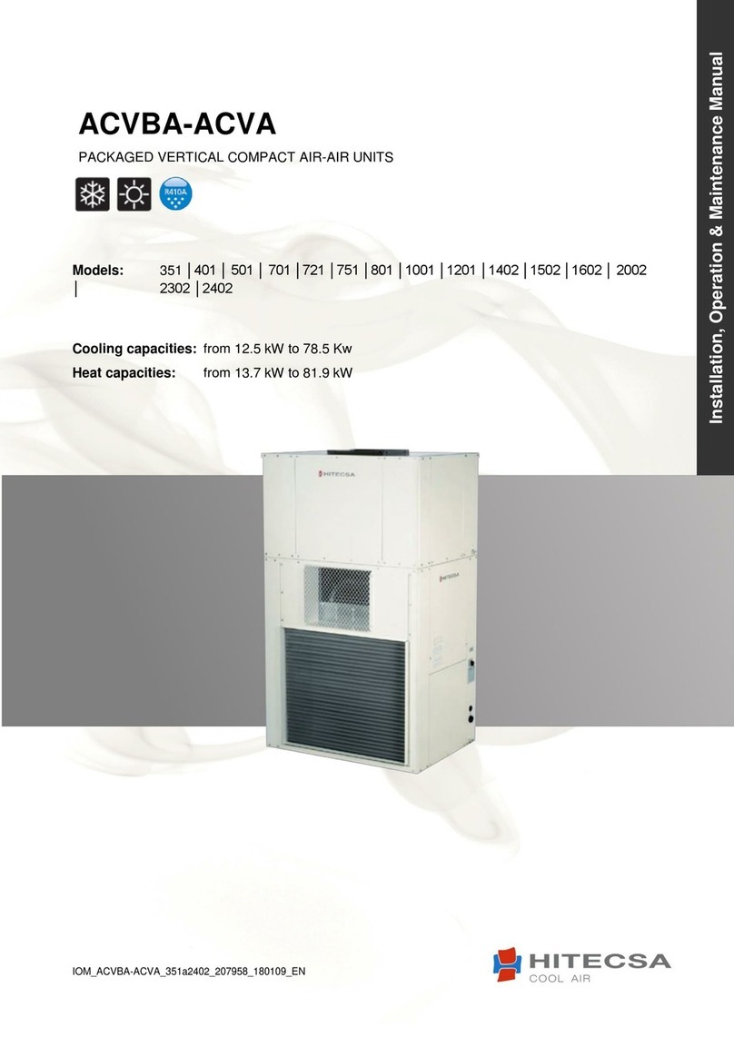 Hitecsa ACVBA 351 Instruction manual