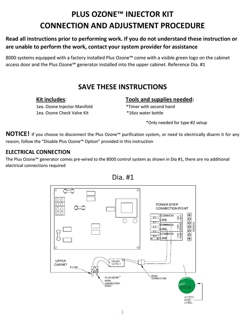 HydroQuip PLUS OZONE INJECTOR KIT CONNECTION AND ADJUSTMENT PROCEDURE