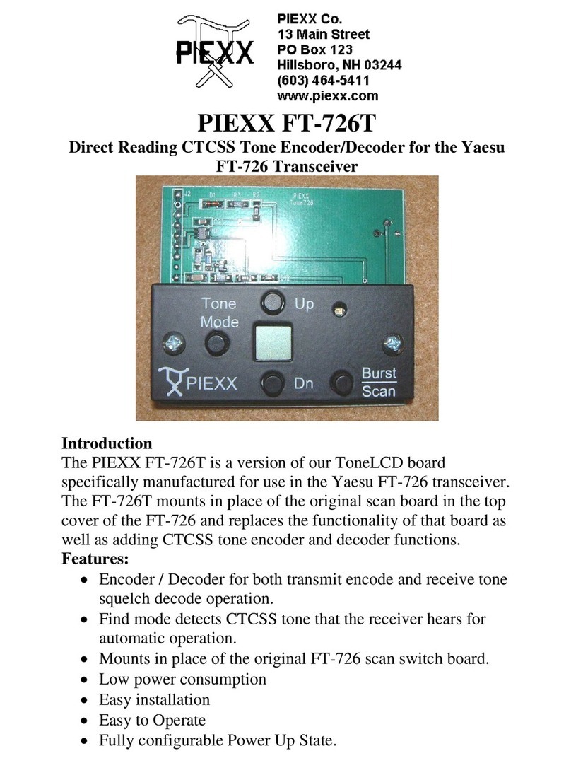 PIEXX FT-726T manual