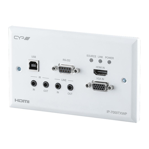 CYP IP-7000TXWP Operation manual