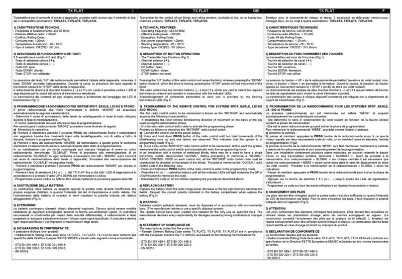 ACM TXFLAT2 User manual
