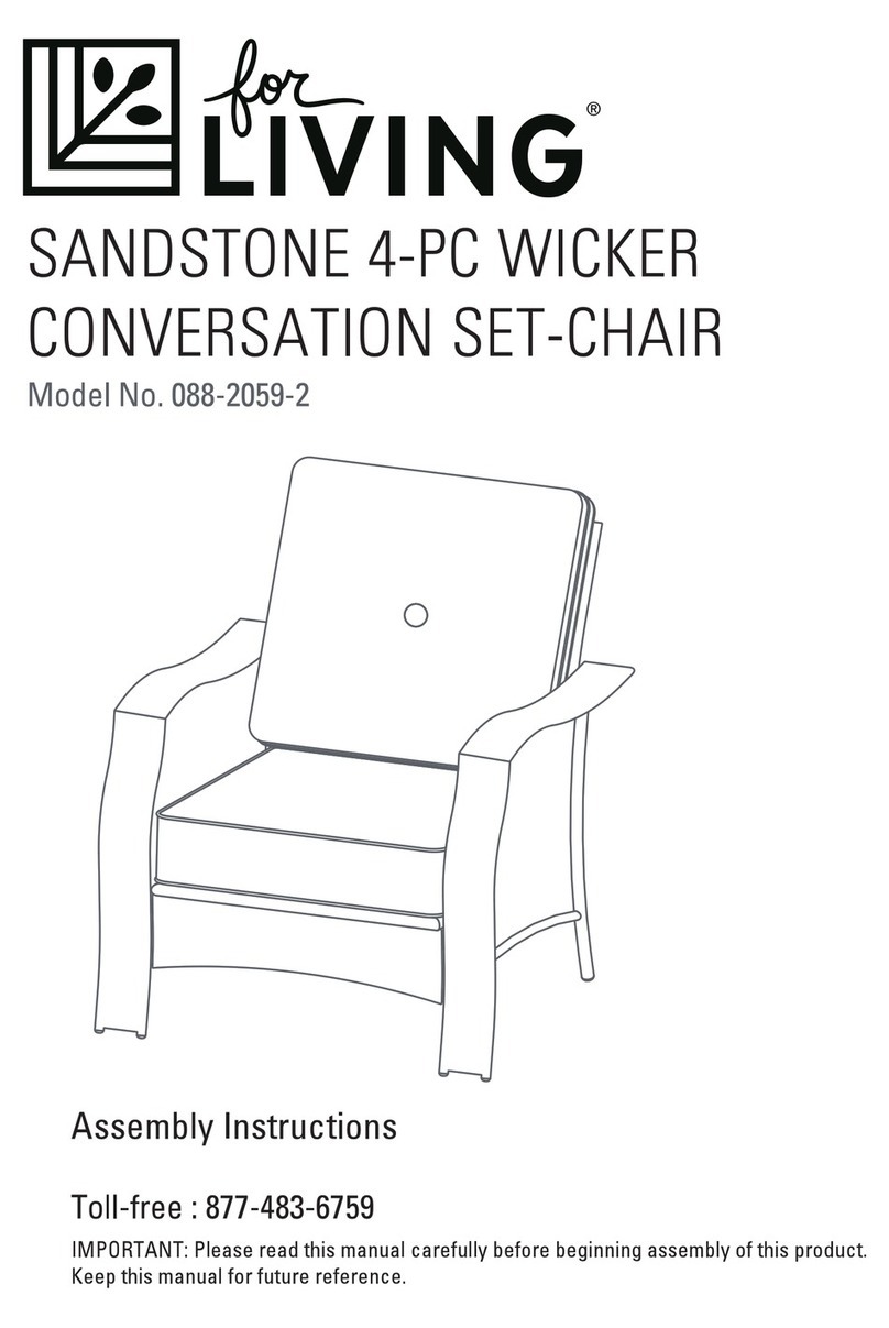 for Living SANDSTONE 088-2059-2 Assembly instructions