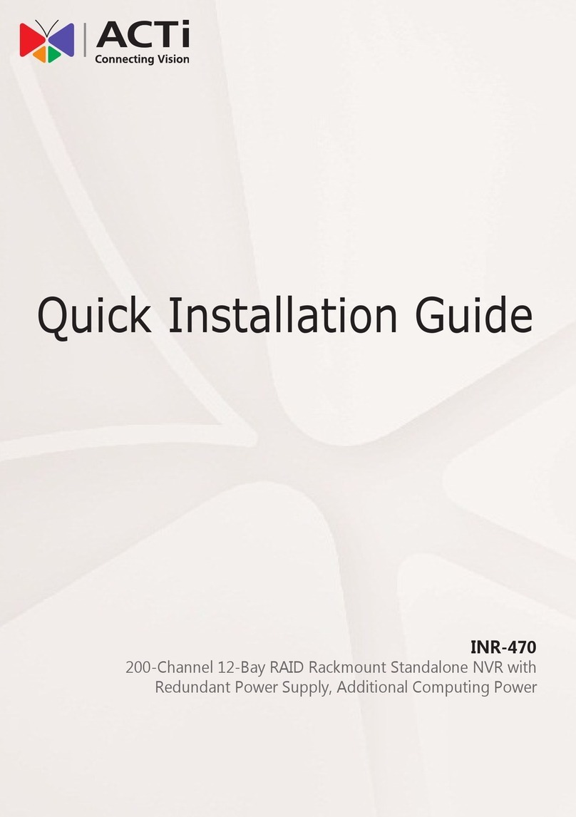 ACTi INR-470 User manual
