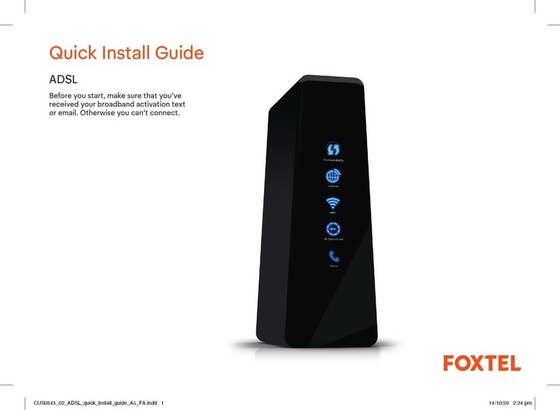 Foxtel ADSL User manual