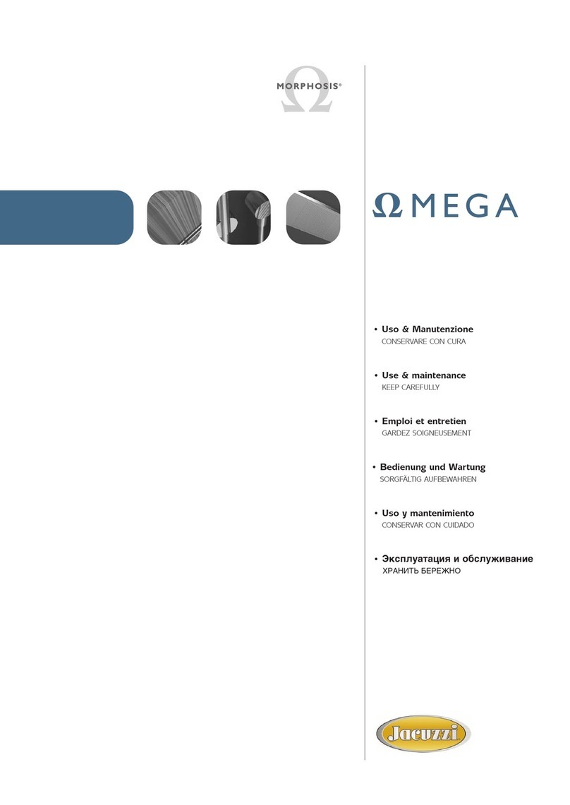 Jacuzzi MORPHOSIS Omega Parts list manual