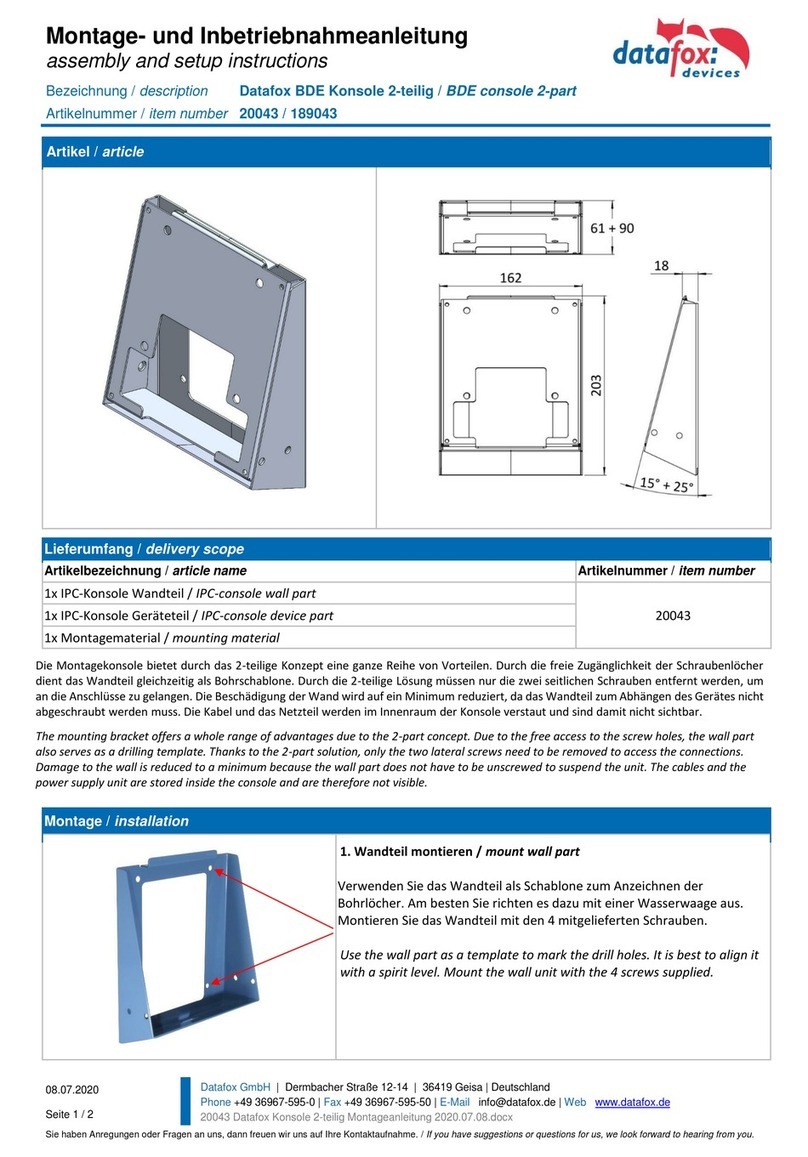 Datafox BDE Manual