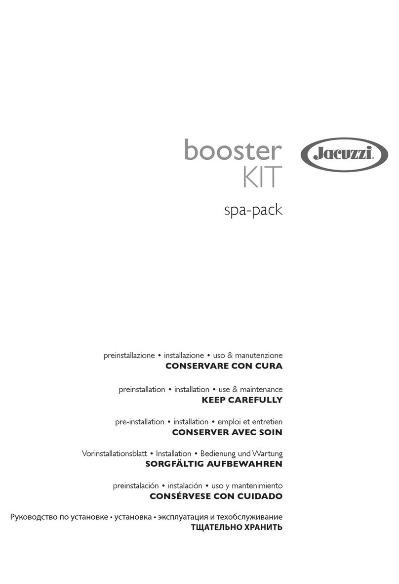 Jacuzzi booster KIT spa-pack Installation, use and maintenance Jacuzzi booster KIT spa-pack Installation, use and maintenance