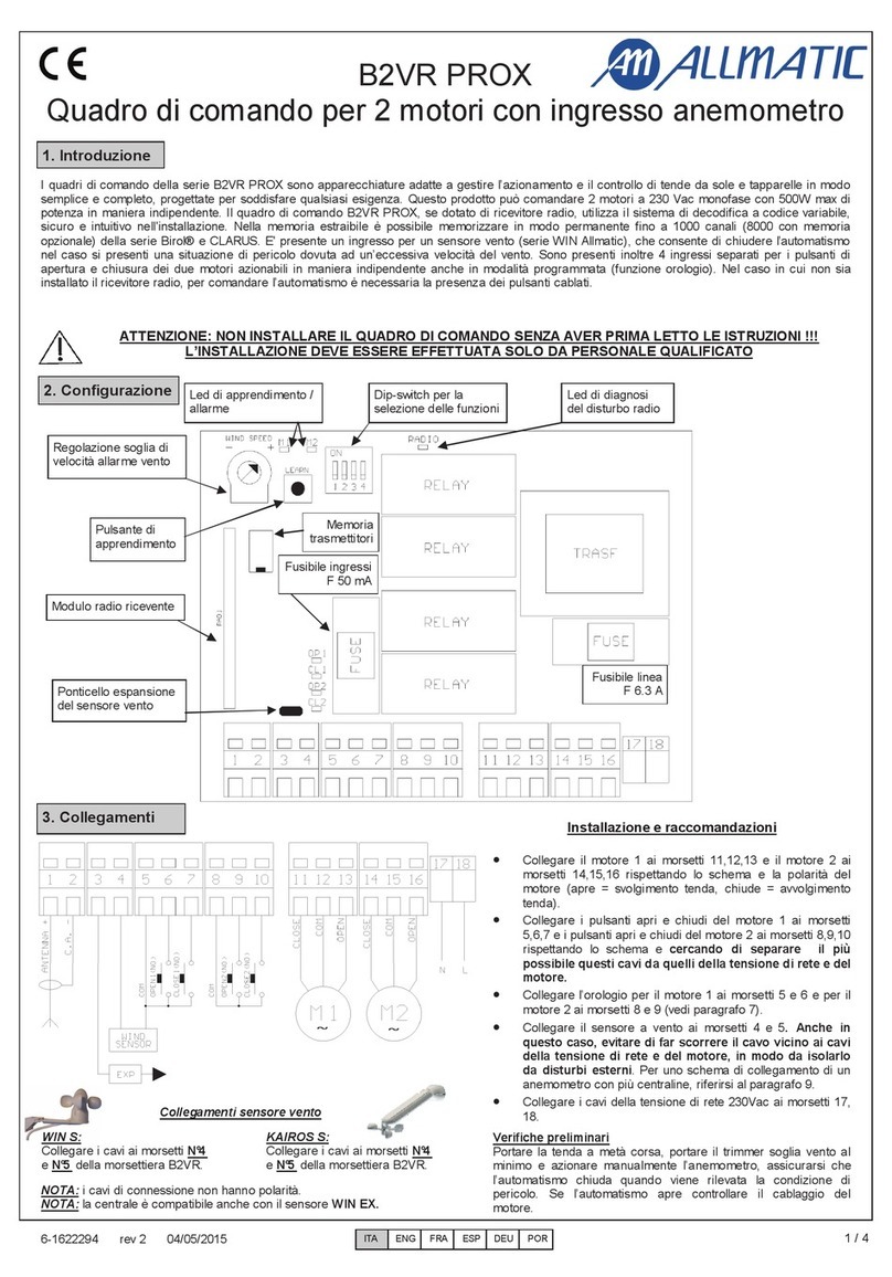 Allmatic B2VR PROX manual
