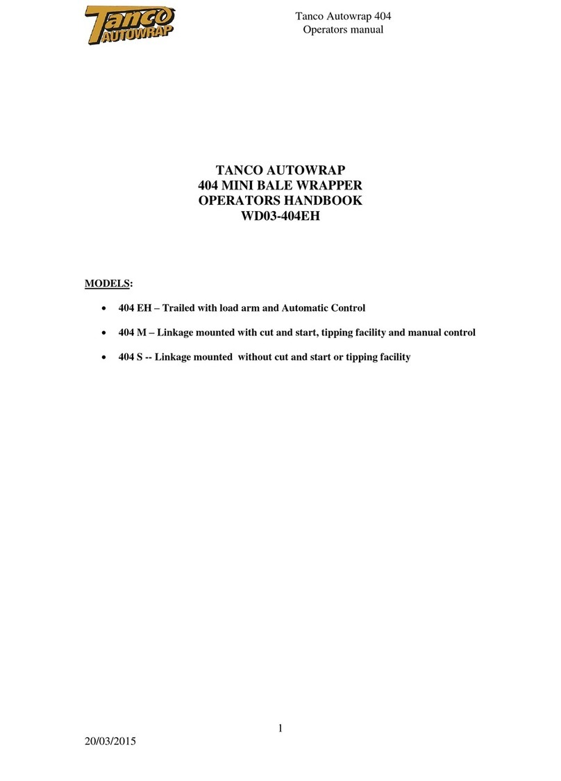 Tanco Autowrap 404 Operator's handbook