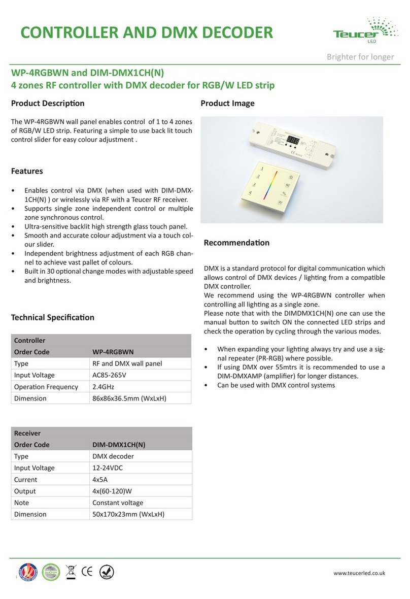 TEUCER WP-4RGBWN Manual