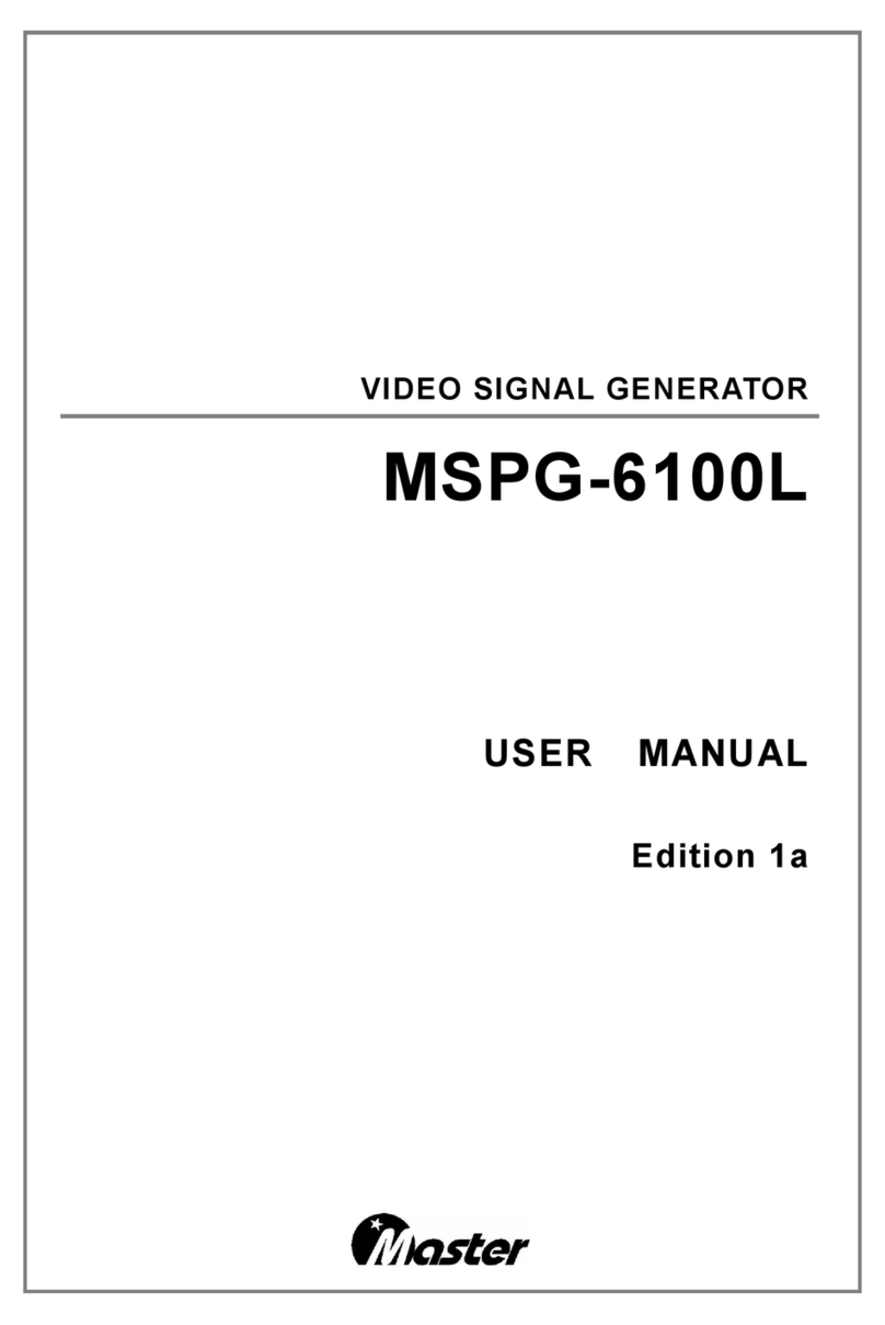 Master MSPG-6100L User manual