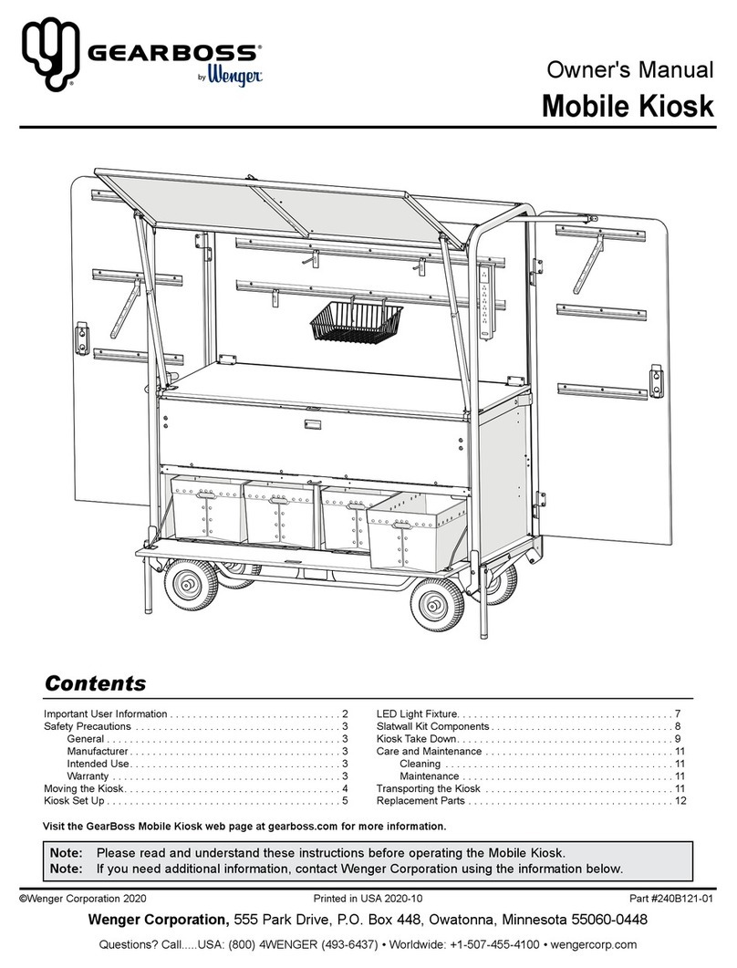Wenger Mobile Kiosk User manual