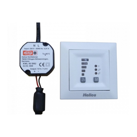 Helios KWL 45 SNU Installation and operating instructions