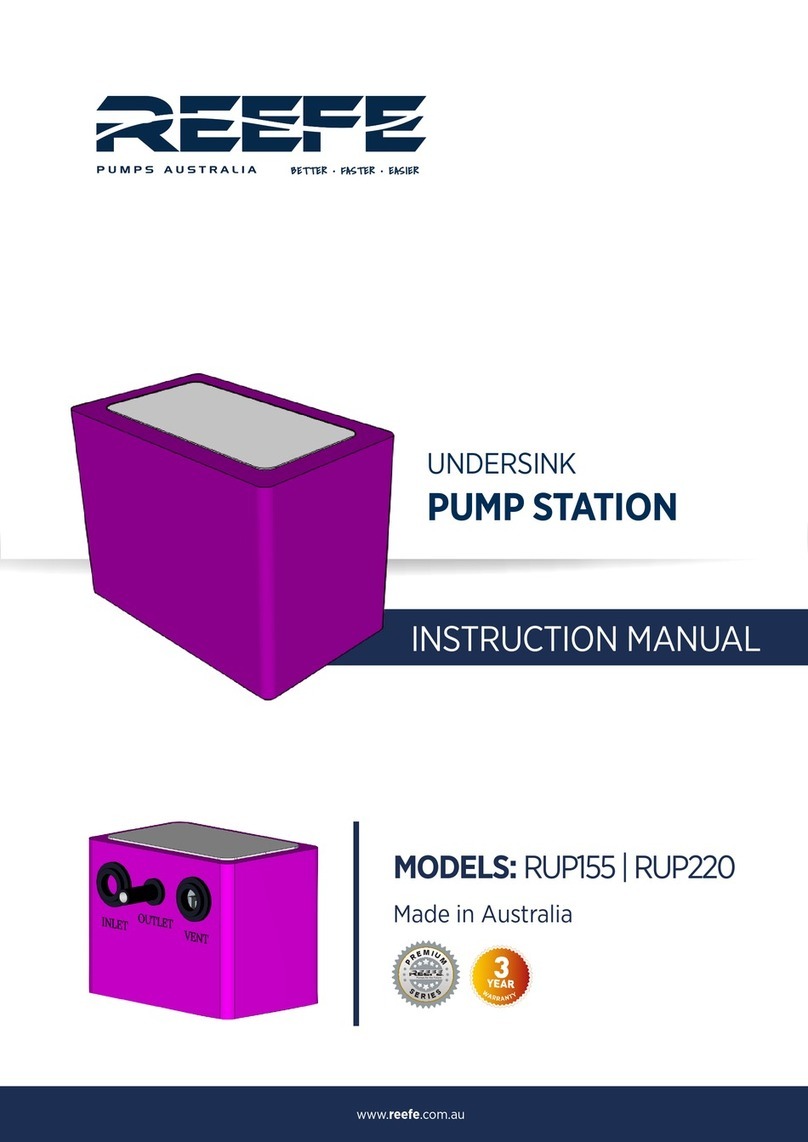 Reefe RUP155 instruction manual