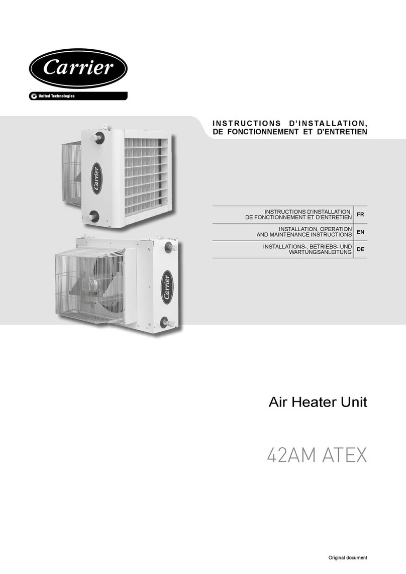 Carrier 42AM ATEX Installation, operation and maintenance instructions