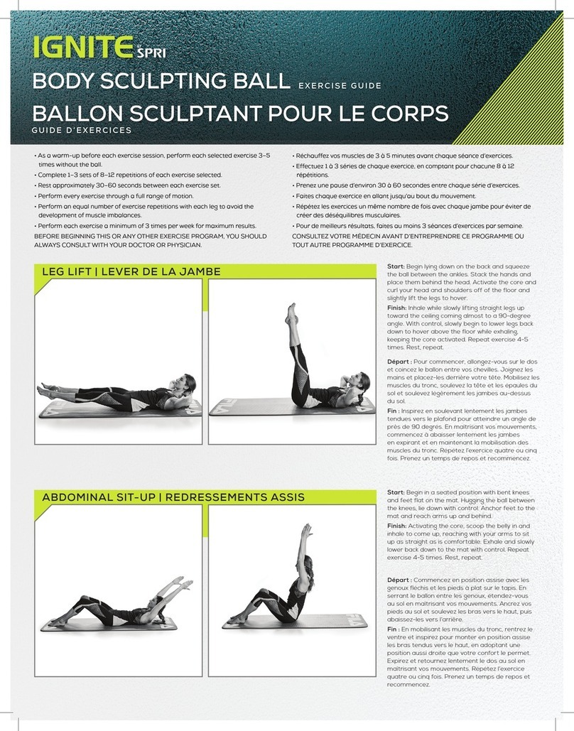 SPRI IGNITE BODY SCULPTING BALL User manual