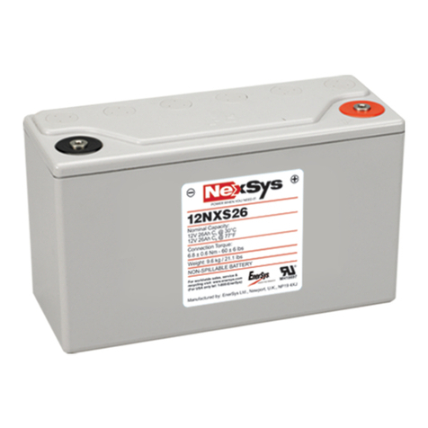 Nexsys 12NXS26 Battery Installation, Operation and Maintenance