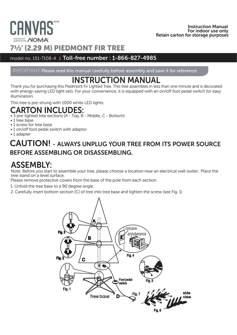 NOMA CANVAS 151-7108-4 User manual