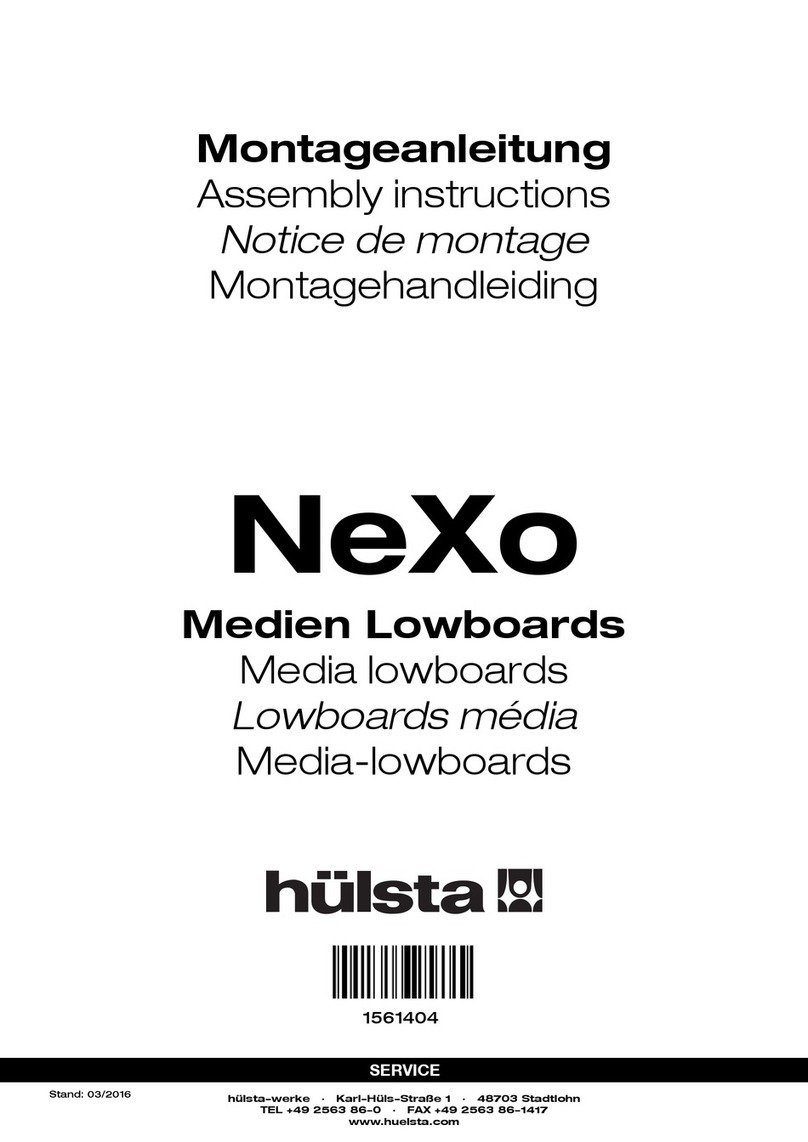 Hülsta NeXo Media lowboard Assembly instructions
