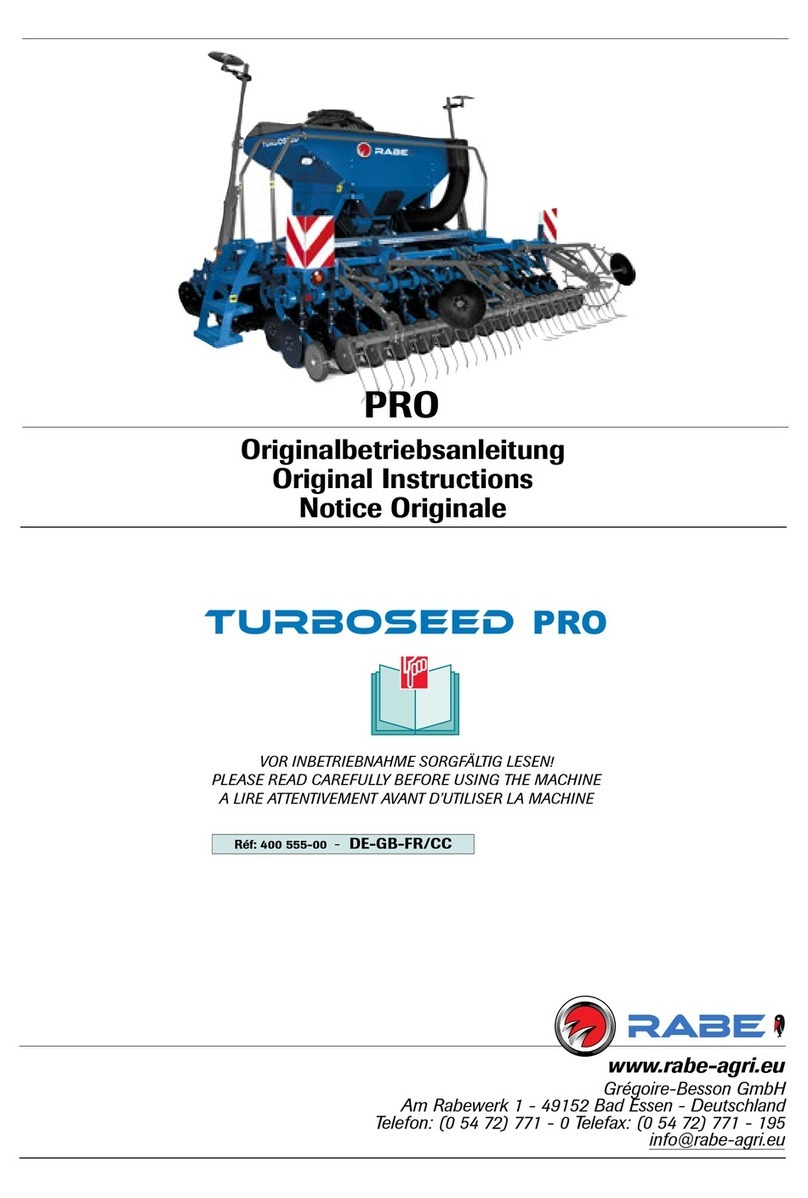 Rabe TURBOSEED PRO Original instructions