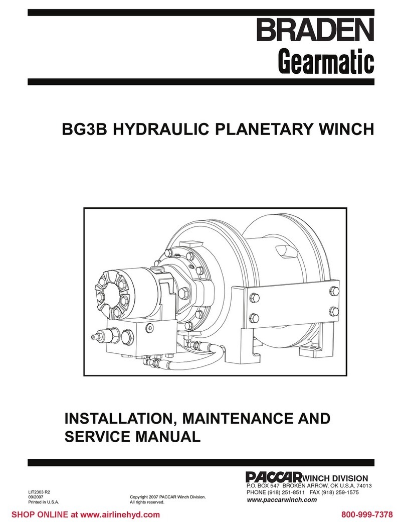 Paccar Winch Braden Gearmatic BG3B Manual