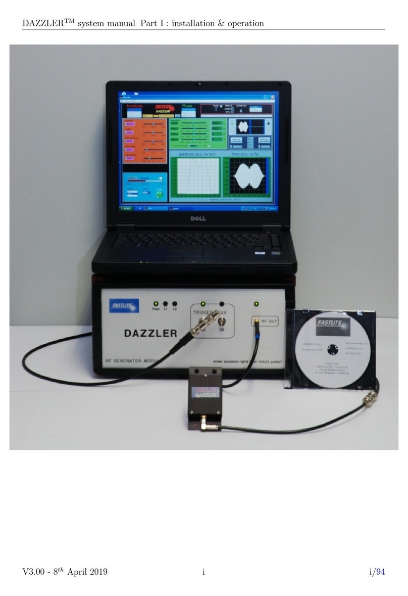FASTLITE DAZZLER manual
