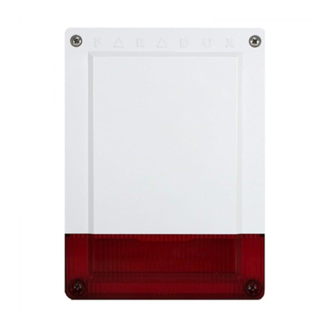 Paradox SR250 User manual