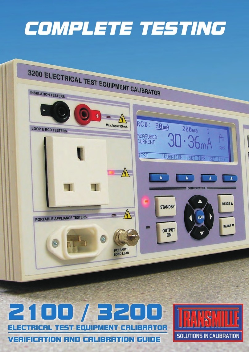 Transmille 2100 Use and care manual
