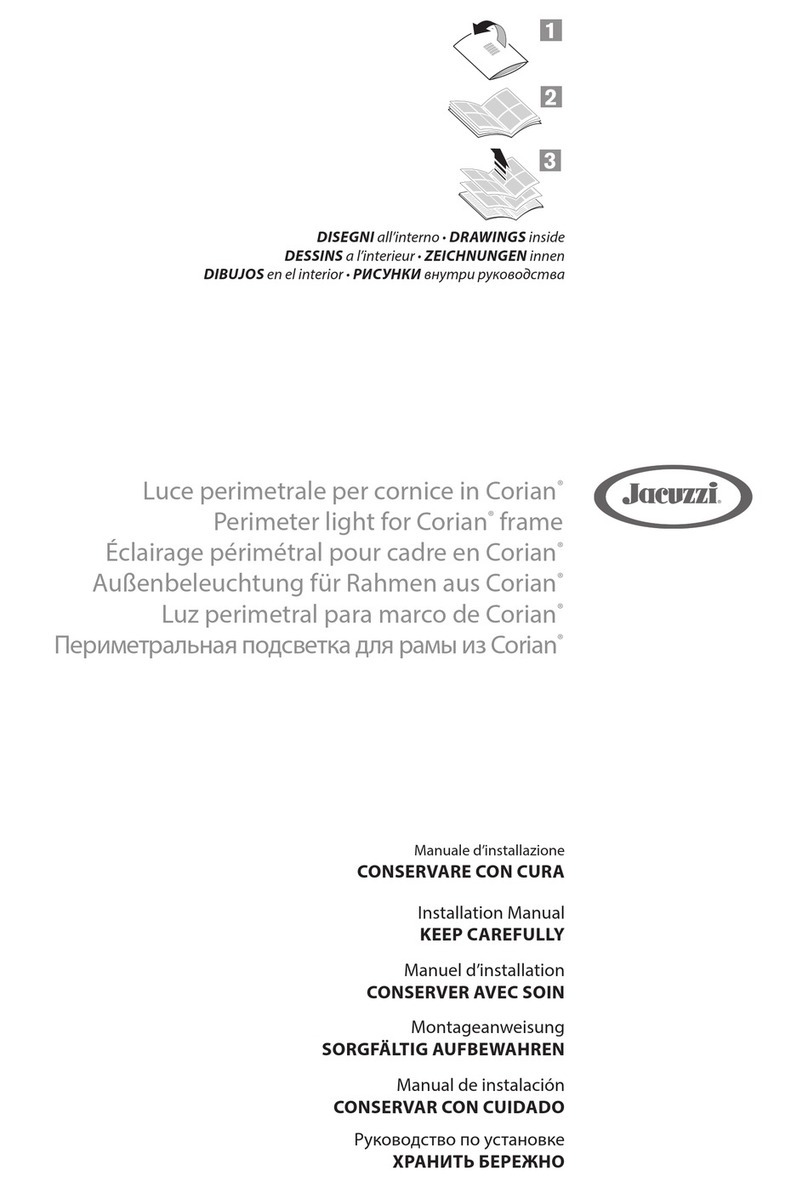 Jacuzzi Corian Aura Corner 140 installation manual Jacuzzi Corian Aura Corner 140 installation manual