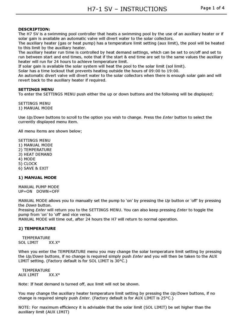 Dontek H7 SV instructions