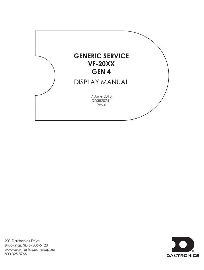 Daktronics VF-20 Series DISPLAY MANUAL