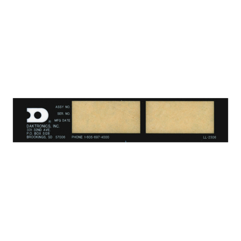 Daktronics VX-2428 System manual