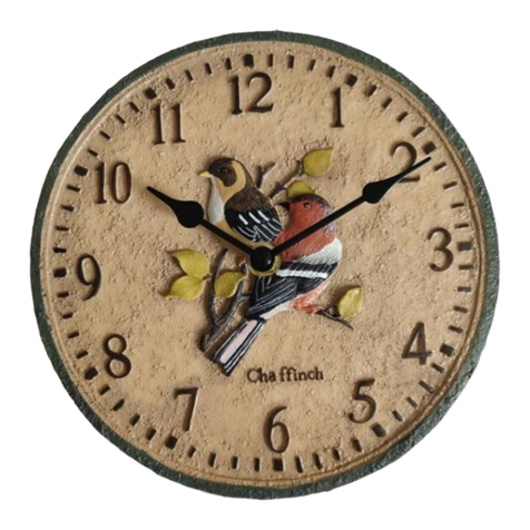 Coopers of Stortford Bird Garden Clock Instructions for use