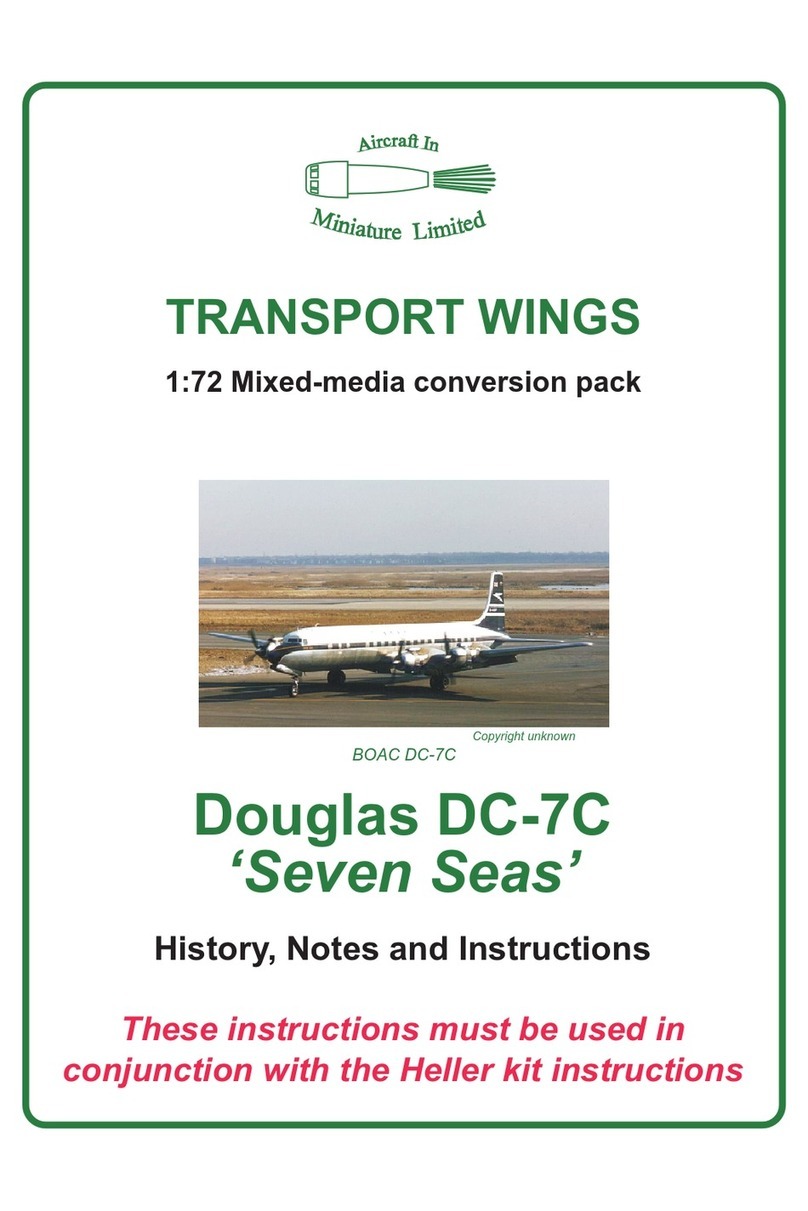 Aircraft in Miniature Limited TRANSPORT WINGS Douglas DC-7C Seven Seas History, notes and instructions Aircraft in Miniature Limited TRANSPORT WINGS Douglas DC-7C Seven Seas History, notes and instructions