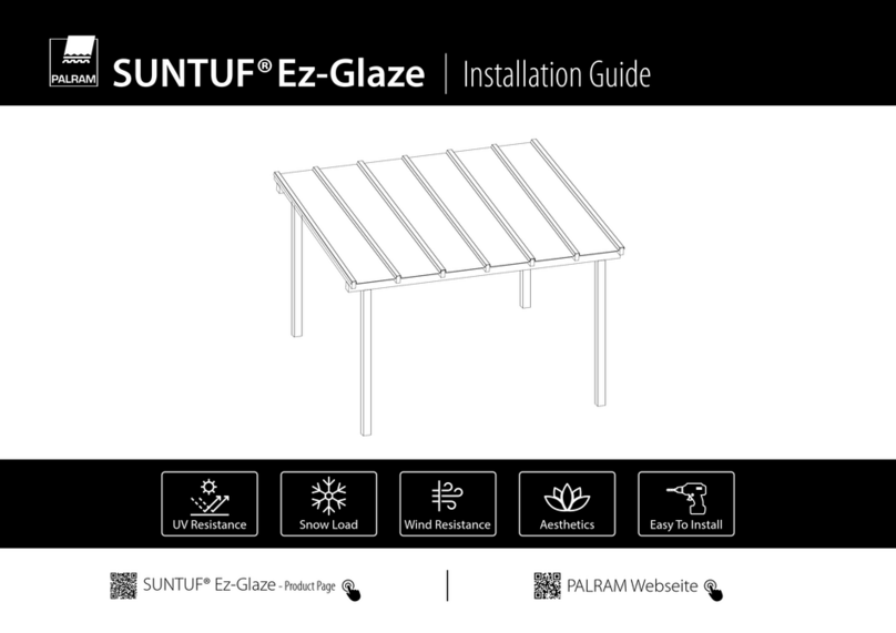 Palram SUNTUF Ez-Glaze installation guide Palram SUNTUF Ez-Glaze installation guide