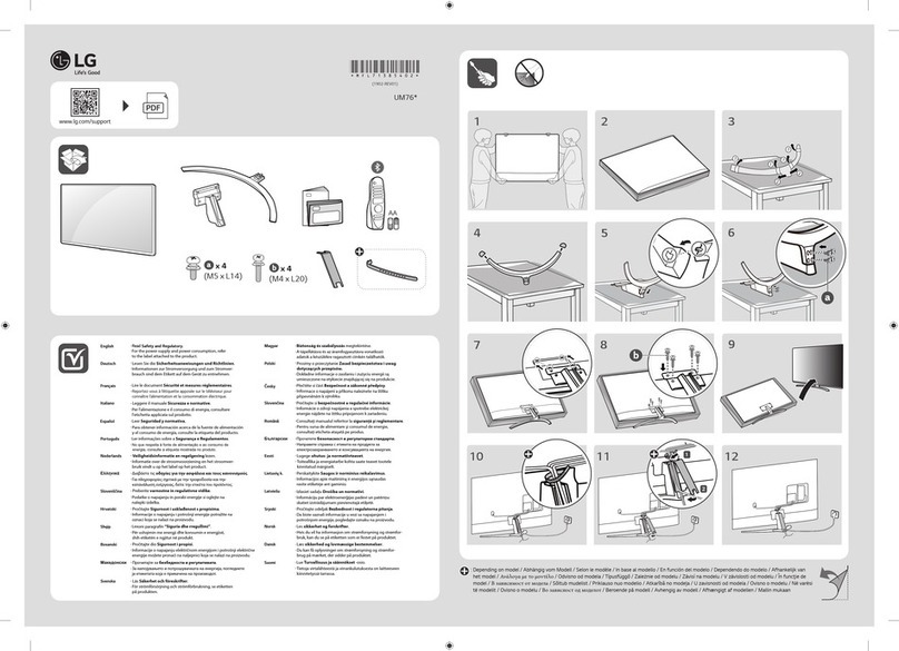 LG UM76 Series Instruction manual