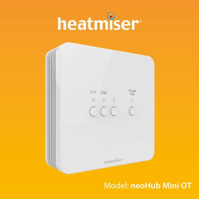 Heatmiser SP OpenTherm neoHub Mini OT manual Heatmiser SP OpenTherm neoHub Mini OT manual