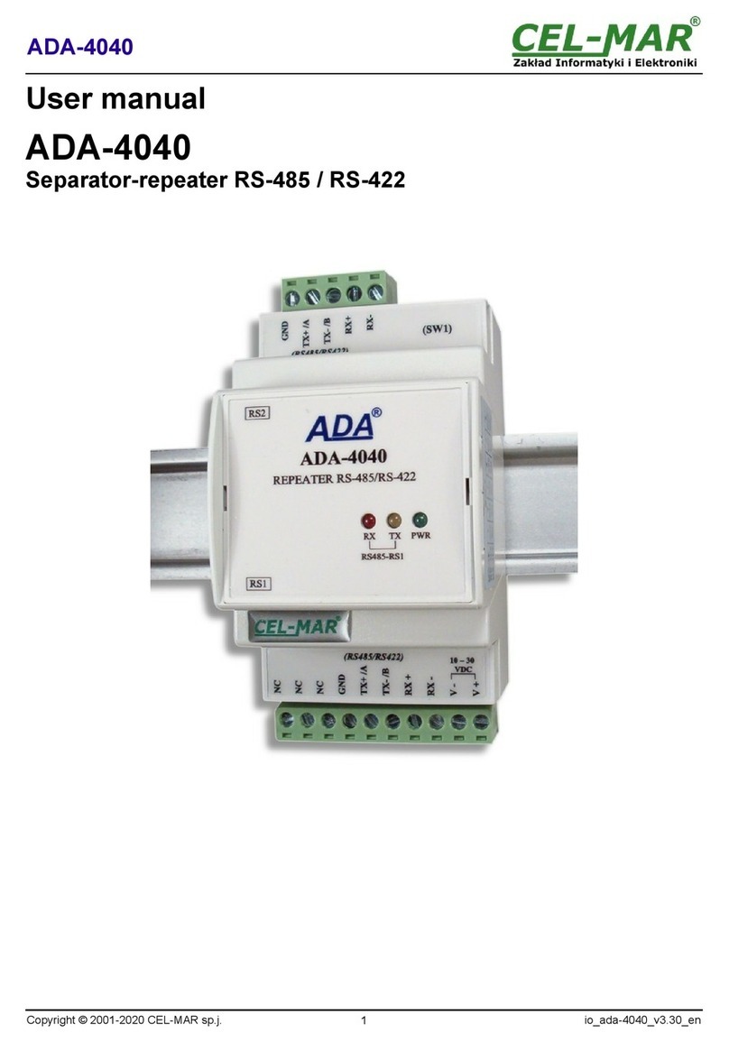 CEL-MAR ADA-4040 user manual