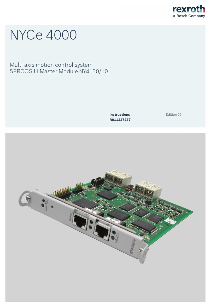 Bosch Rexroth NYCe 4000 User manual