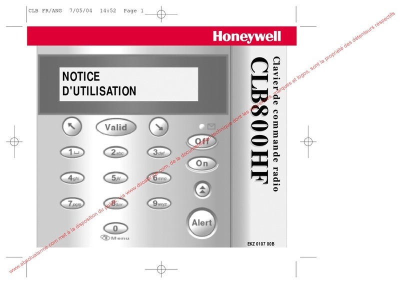 Honeywell CLB800HF User manual