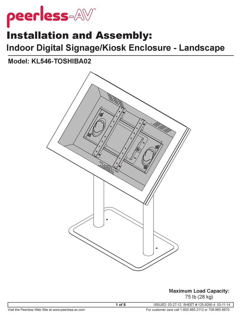 peerless-AV KL546-TOSHIBA02 Guide peerless-AV KL546-TOSHIBA02 Guide
