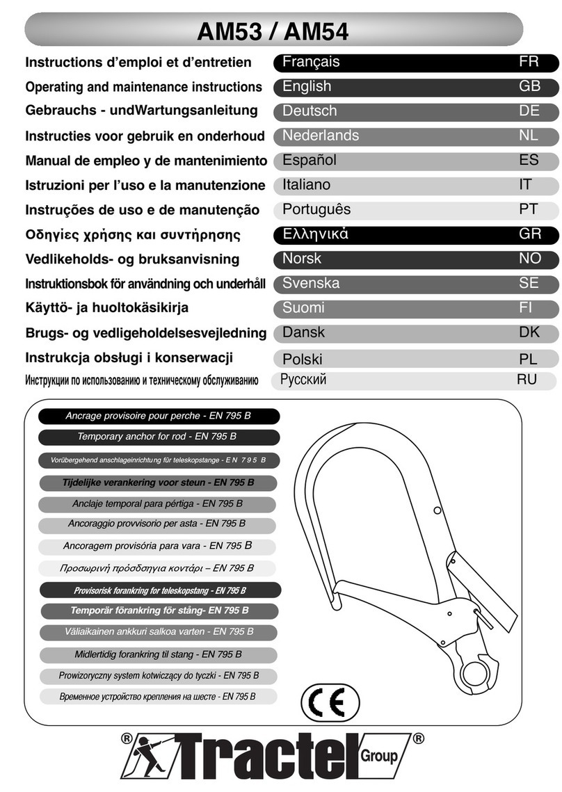 Tractel Group AM53 Operating and maintenance instructions