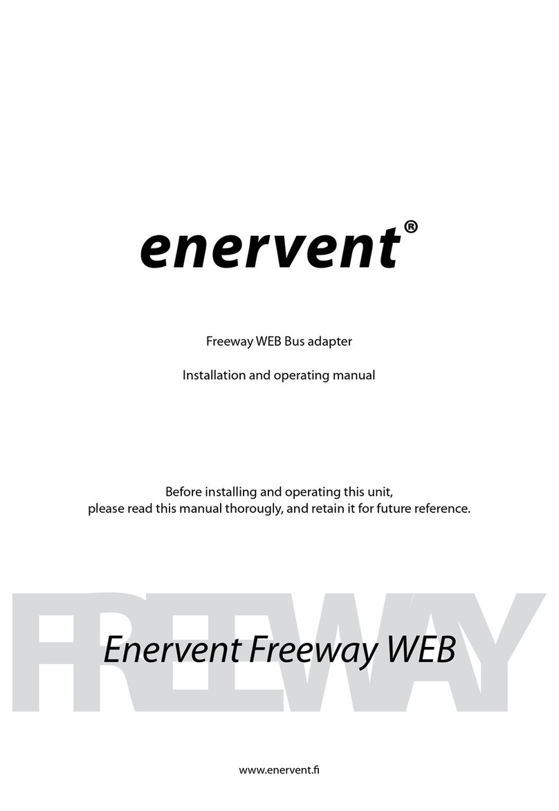 enervent Freeway WEB Installation and operating manual