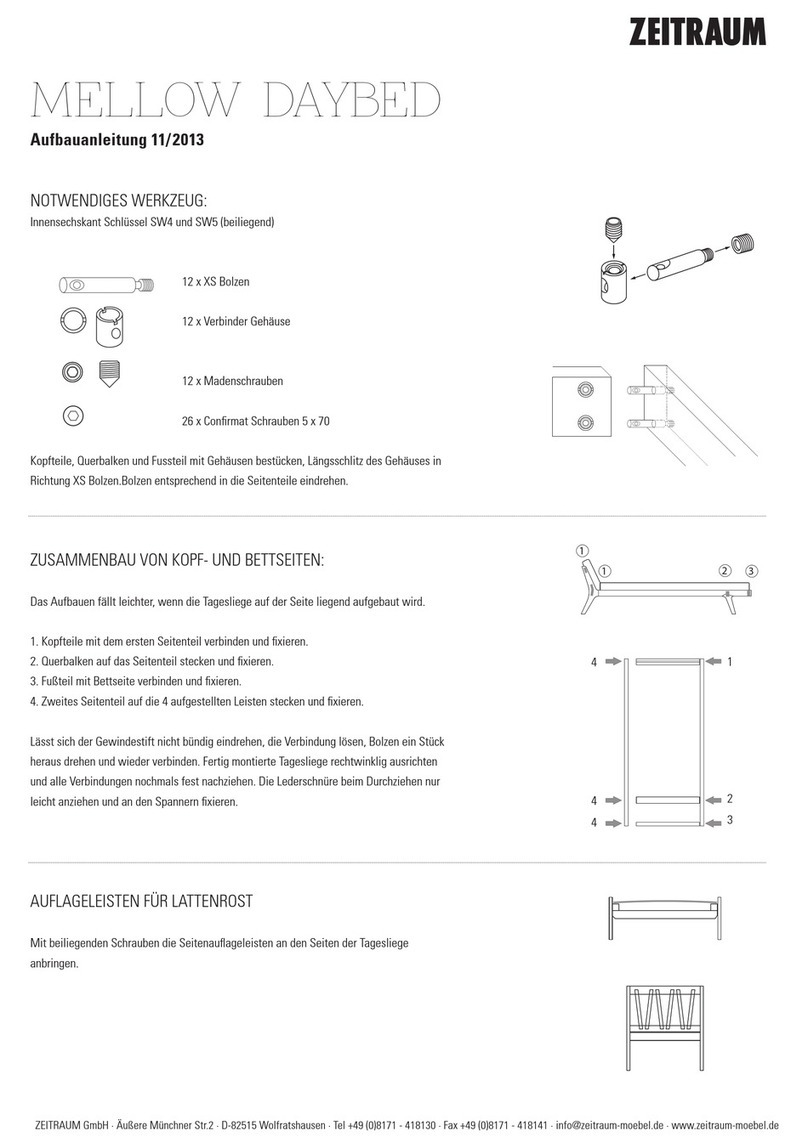 ZEITRAUM MELLOW DAYBED User manual