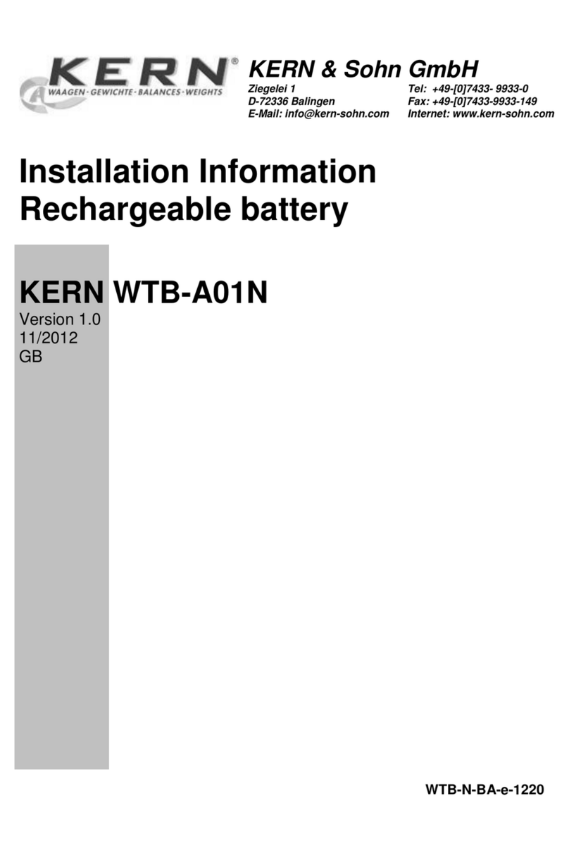 KERN KERN WTB-A01N Service manual