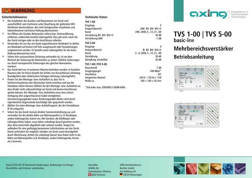 axing TVS 1-00 User manual